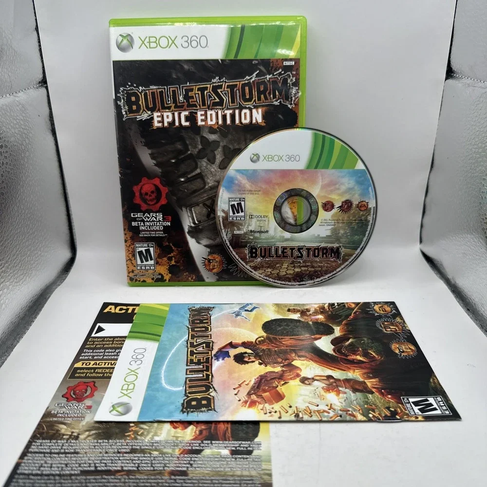 Bulletstorm Epic Edition Microsoft Xbox 360 2011 CIB Complete w Manual Excellent
